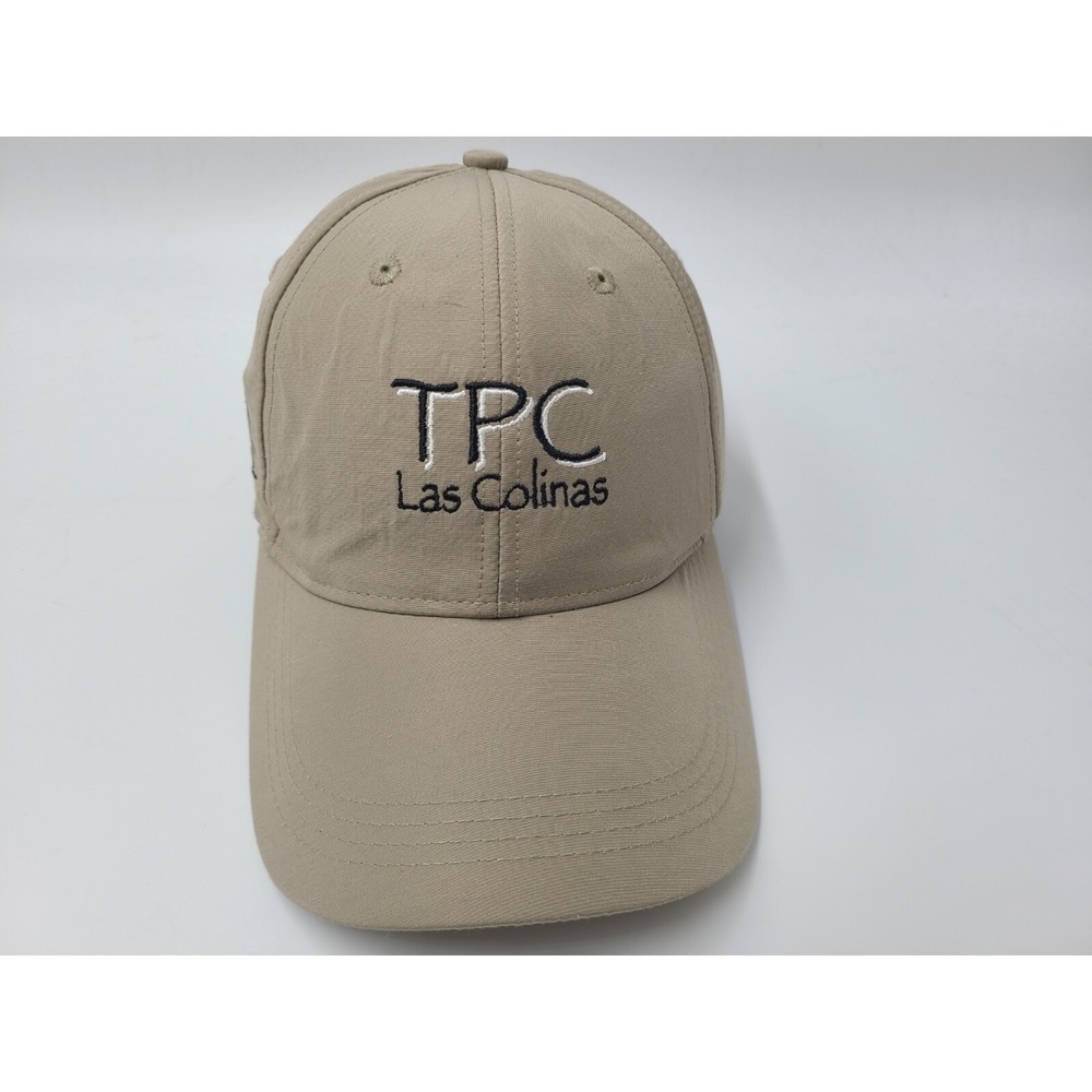 TPC Las Colinas Ahead Adjustable Golf Hat Cap Irving Texas‎ Dad Men Women Beige